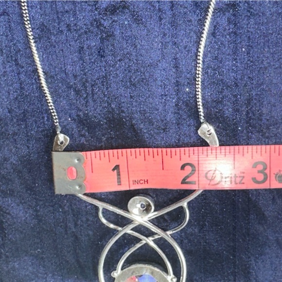 Oyster Turquoise + Lapis Lazuli multi-gem Necklace - Picture 14 of 16